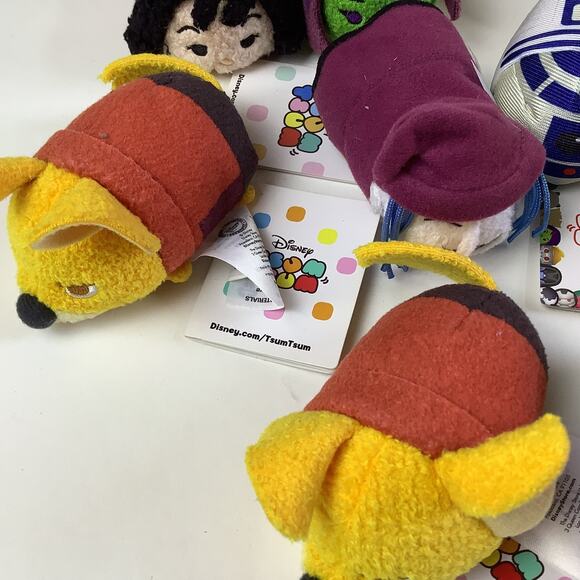 Disney Tsum Tsum Mini Plush Lot of 14 Disney Marvel Disney Store Tsum Tsums NWTs - Picture 14 of 14